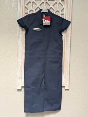 Knuckleheads Toddler Mechanic Coveralls Boys 3T Navy Blue Romper 1-piece NWT